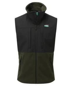 Ridgeline Mens Hybrid Vest Deep Forest/Black