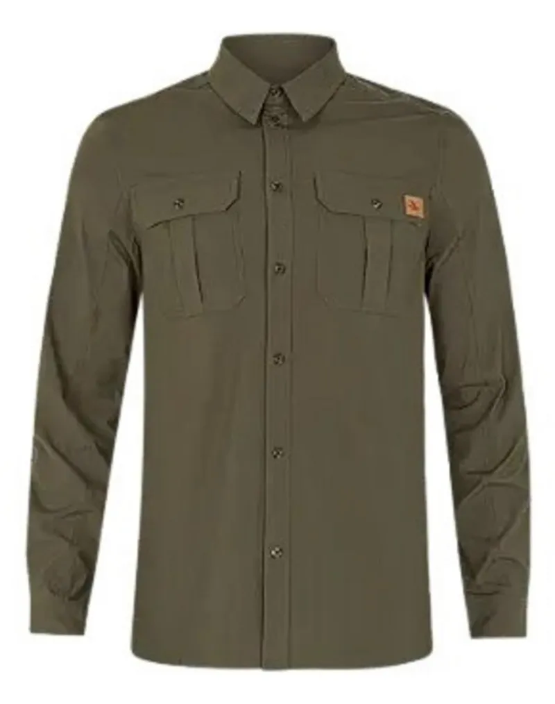 Seeland Selous L/S Cargo Shirt Grape leaf