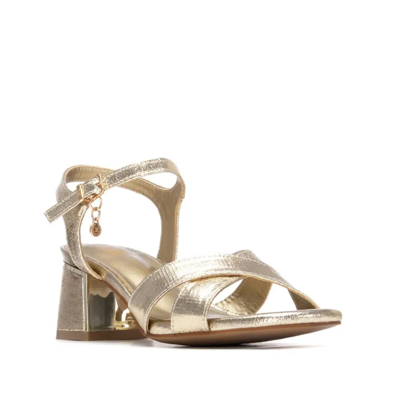 XTI Womens Sandal 145344 Gold - Image 2