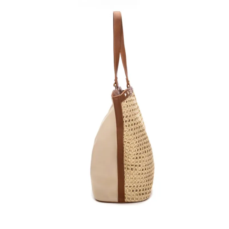 XTI Womens Shoulder Bag 184556 Beige - Image 3