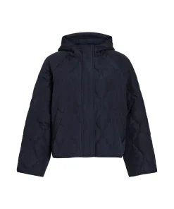 Vila Womens Vinova Quilted Jacket Navy