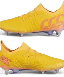 Canterbury Speed Infinite Elite Team Rugby Boots: Yellow/Orange