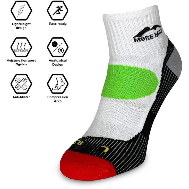 More Mile London 3 Pack Running Socks - Black - Image 3