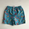 10-11 years blue holiday theme swim trunks
