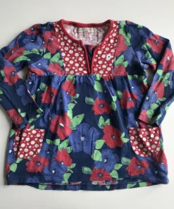 M&S 4-5 years blue floral t-shirt