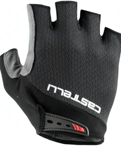 Castelli Entrata V Fingerless Cycling Gloves - Black
