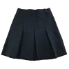 Navy thin waistband pleated school skirt