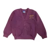 Netherlee Primary burgundy jersey school cardigan