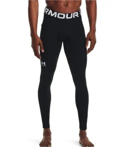 Under Armour ColdGear Compression Mens Long Running Tights - Black