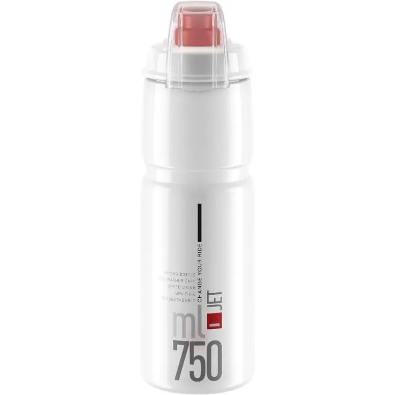 Elite Jet Biodegradable MTB 750ml Water Bottle - Clear