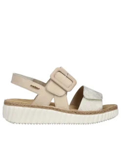 Rieker Womens Sandal 69260-60 Beige