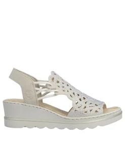 Rieker Womens Sandal 67465-62 Beige