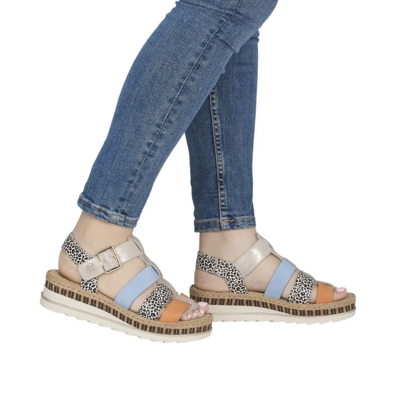 Rieker Womens Sandal V7904-90 Multi - Image 2