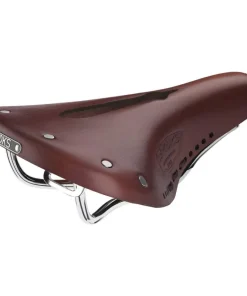 Brooks England B17 Carved Leather Womens Short Saddle - Brown