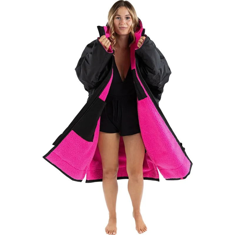 Dryrobe Advance Long Sleeve Changing Robe - Pink - Image 3