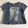 8-9 years grey Giraffe t-shirt