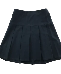 Navy blue pleated school skirt