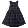 Mans World 4-5 years purple navy tartan school pinafore