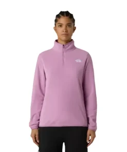 The North Face Womens Fleece 1/4 Zip Glacier Hushed Lavender