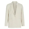 Vila Womens Blazer Flea L/S Button Detail Birch