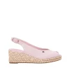 Tommy Hilfiger Womens Espadrille Wedge Slingback Foggy Pink