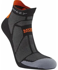 Hilly Marathon Fresh Socklet Running Socks - Black