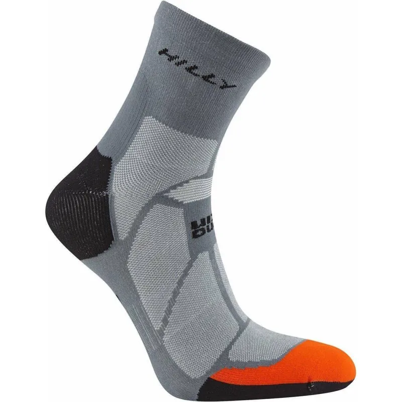 Hilly Marathon Fresh Anklet Running Socks - Grey - Image 2