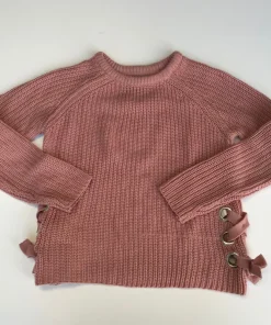 Primark 11 years pink lace up jumper