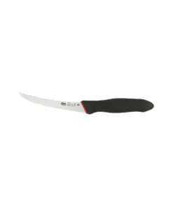 Mora Curved 6" Boner, Black Elastomer Handle