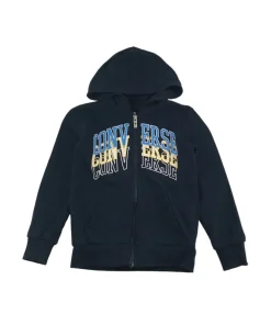 Converse 5 years navy with logo zipped hoodie