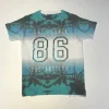 Primark 708 years blue palm trees t-shirt