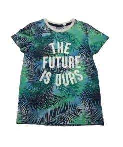Matalan 6-7 years blue Leaves t-shirt