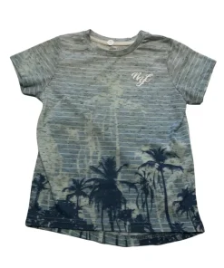Primark 5-6 years blue palm trees t-shirt