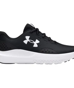 Under Armour Surge 4 Kids School Running Shoes: Black/Anthracite/White
