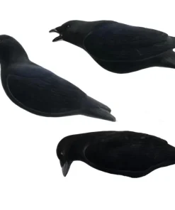 Final Approach FA-194002 Last Pass Fully Flocked Crow Decoys - 3 Pack