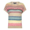 Red Button Womens Top Jerry Multi Stripe Multi