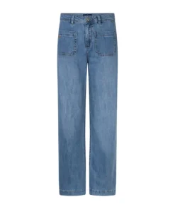 Red Button Womens Jeans Colette Front Patch Pockets Stone Used