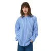 Part Two Womens Anabella Shirt Blue Stripe