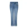 Red Button Womens Jeans Kate Denim Embroidered Pockets Stone Used