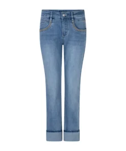 Red Button Womens Jeans Kate Denim Embroidered Pockets Stone Used