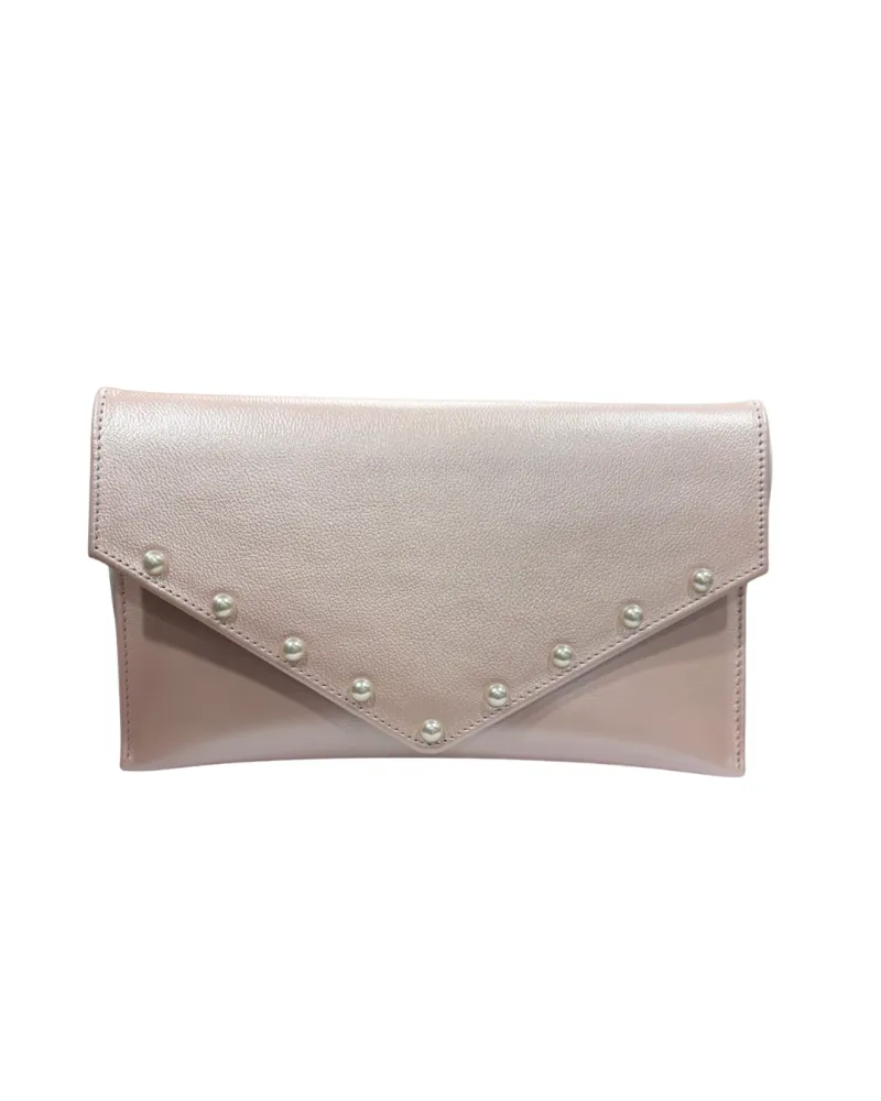 Emis Womens Envelope Clutch Bag Pink
