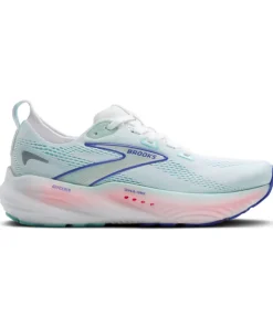 Brooks Glycerin 22 Women's Running Shoes: White/Limpet Shell/Amparo Blue