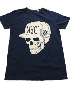 Primark 12-13 years navy skull NYC t-shirt