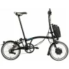 Brompton Electric C Line 6-Speed Folding Bike - Black