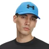 Under Armour Blitzing Baseball Cap: Blue Atlantis/Black