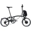 Brompton Electric P Line 4-Speed Folding Bike - Midnight Black