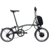 Brompton Electric P Line 4-Speed Folding Bike - Storm Grey