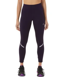 Asics Lite-Show Womens Long Running Tights - Purple