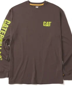 Caterpillar Trademark Banner Long Sleeve T-Shirt Magnet
