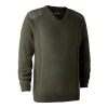 Deerhunter Sheffield Knit w. V-neck Green melange